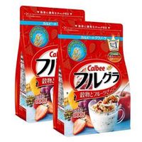 Calbee 卡乐比 营养早餐 水果果仁 谷物冲饮麦片800g*2袋