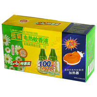 榄菊 野菊花型电热蚊香液 45ml*2瓶(100晚)+加热器