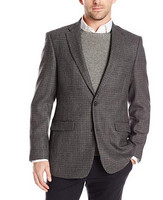 Tommy Hilfiger Grey Houndstooth 男士羊毛外套