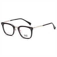 KD 设计师手制 板材&金属 眼镜架 kb012（2色）+1.60非球面树脂镜片    