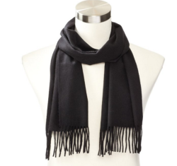 Phenix Cashmere Solid Cashmere Scarf 男士纯羊绒围巾
