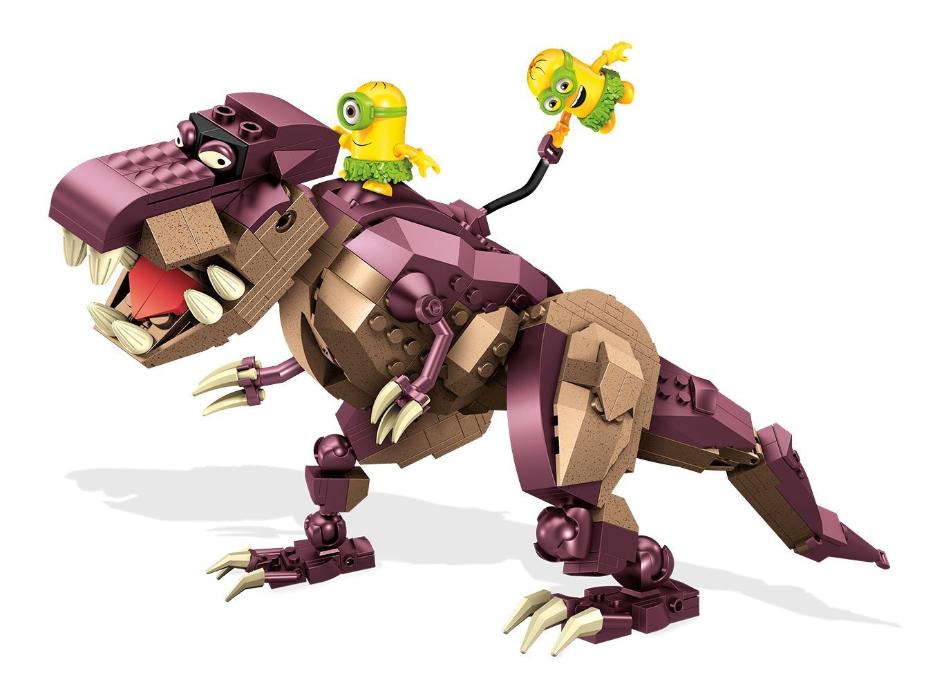 mega bloks 美高 小黄人骑恐龙玩具套装