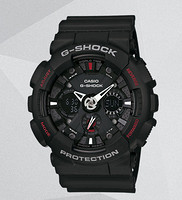 CASIO 卡西欧  G-SHOCK系列 GA-120-1A 男士双显运动手表* 3块