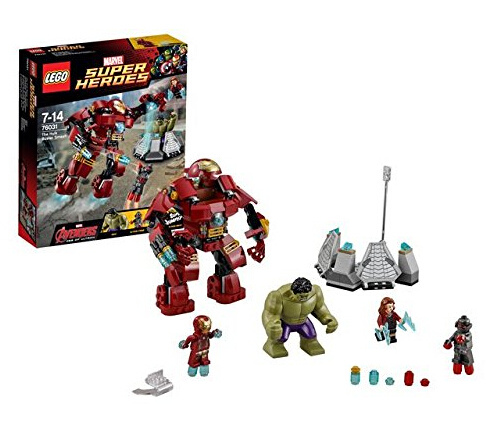 lego乐高superheroes超级英雄系列76031奥创纪元反浩克装甲大作战