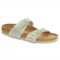 Birkenstock Sydney Birko-Flor 女式拖鞋 珠光皮 薄荷色 窄版