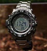 CASIO 卡西欧 PRW-3500T-7CR 登山系列 男款电波腕表（ 钛合金版）