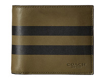 凑单品：COACH 蔻驰 Varsity Stripe Compact ID 男士钱包