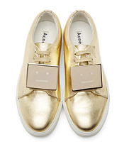 Acne Studios  Gold Leather Adriana 女士休闲运动鞋