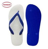 Havaianas 宽带深蓝白底拼色人字拖鞋