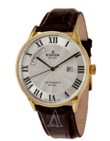 EDOX 依度 Les Vauberts系列 83010-37J-AR 男款机械腕表