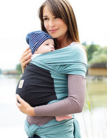 Ergobaby 包裹式婴儿背巾 WRPBLKTPNL  黑色/灰褐色
