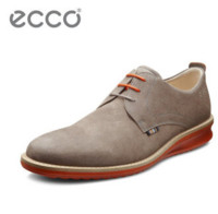 限尺码：ecco 爱步 Contoured Plain Toe Tie 男士休闲皮鞋