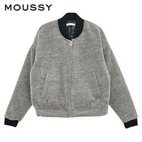 618特价预告：MOUSSY 休闲短款毛呢 棒球服外套