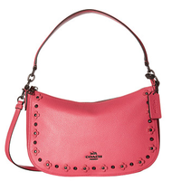 COACH 蔻驰 Floral Rivets Detail Chelsea 女士单肩斜挎包
