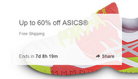 海淘活动：ebay 卖家asicsameric ASICS 亚瑟士 专场活动 