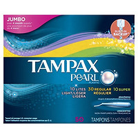 Tampax Pearl 无味卫生棉 50条