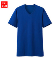 限S码：UNIQLO 优衣库 138679 男士袋装短袖V领T恤