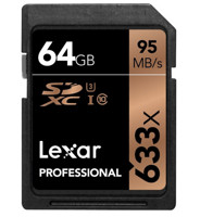 Lexar 雷克沙 Professional 633x UHS-I SDXC存儲卡 64GB