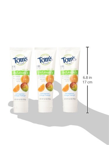 Tom‘s OF MAINE Anticavity Fluoride 儿童牙膏 橙子芒果味 
