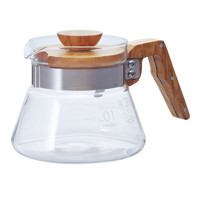 HARIO VCWN-40-OV 耐热玻璃橄榄木手冲咖啡壶 两种规格可选