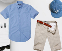 SPORTICA 斯波帝卡 夏季套装组合 含1件衬衫和1件短裤