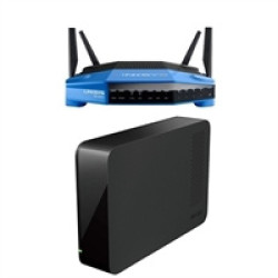 LINKSYS WRT1900AC 无线路由器+Buffalo HD