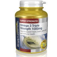 Simply Supplements  Omega 3 三倍强效鱼油1000mg*240粒