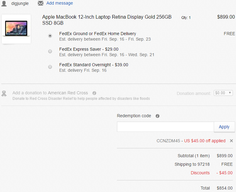 Apple 苹果 MacBook 12英寸 笔记本电脑(Core