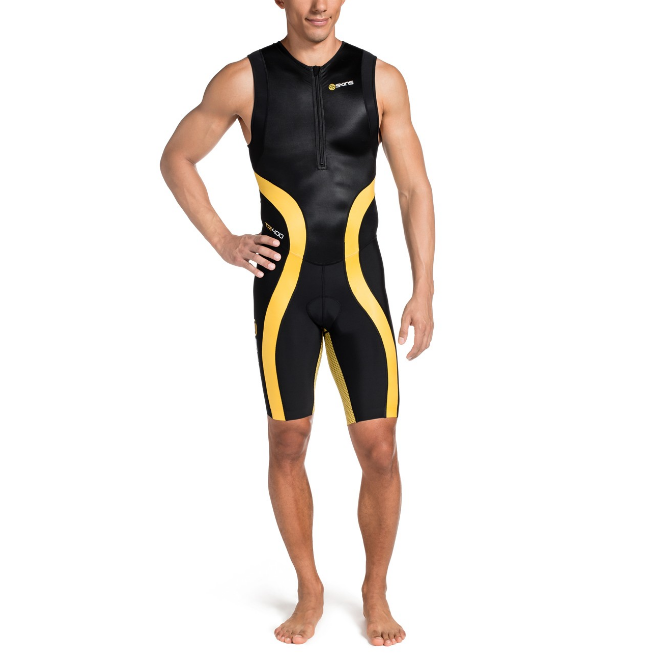 SKINS 思金斯 TRI400 铁三系列 男士无袖压缩连体服