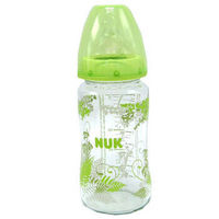 NUK 新生婴儿 防胀气 宽口径玻璃奶瓶 240ml
