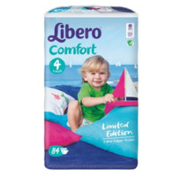 Libero 丽贝乐 婴儿纸尿裤超大包装M84片