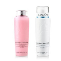 LANCOME 兰蔻 清滢柔肤水 400ml+清滢卸妆乳 400ml