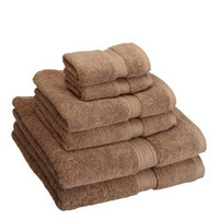 Superior 900克埃及棉毛巾方巾浴巾6件组合装（青色）