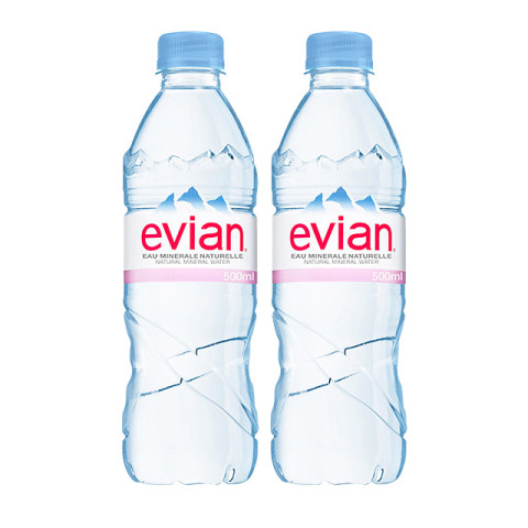 移动端:evian 依云 天然矿泉水 500ml*10瓶 39元
