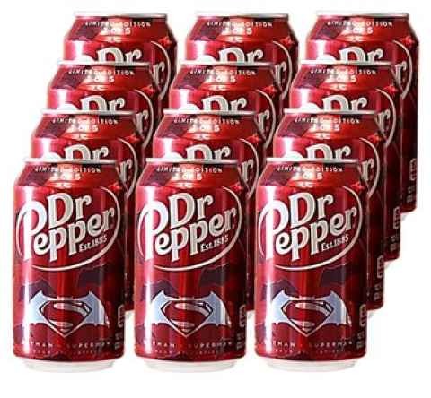 Dr Pepper 胡椒博士 蝙蝠侠对超人纪念罐可乐