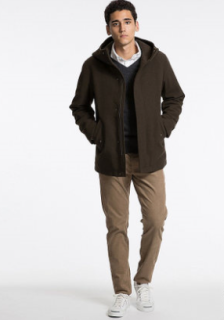 商品uniqlo 优衣库 178774 男装 羊毛混纺连帽外套