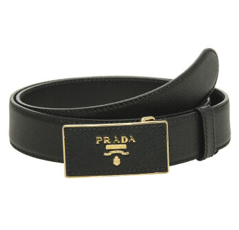 PRADA 普拉达 1CC027 053 F0002 女士牛皮板扣式皮带