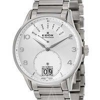 EDOX 依度 Les Vauberts系列 Day Retrograde 34006-3A-AR 男款时装腕表