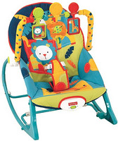 中亚prime会员：Fisher-Price 费雪 X7046 Infant-To-Toddler Rocker Dark Safari 婴儿摇椅