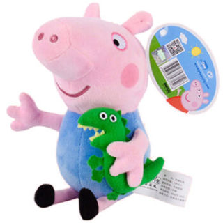 peppa pig 小猪佩奇 乔治 毛绒玩具19cm 29元,可2件88折 100%   京东