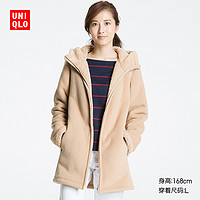 天猫双12预告：UNIQLO 优衣库 176640  女装 仿羊羔绒摇粒绒大衣