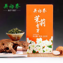 吴裕泰茶叶茉莉花茶量贩装茉莉香芽花草茶200克4件
