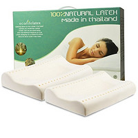 Ecolifelatex PT3M 泰国进口纯天然乳胶枕(平滑高款10-12cm) *2件
