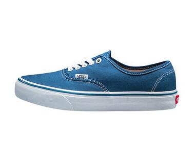 VANS 范斯 Authentic VN-0EE3NVY 蓝色帆布面低帮男士滑板鞋