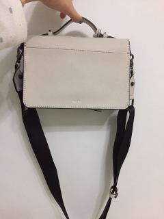 海淘全新Botkier美国官网购入,灰白色单肩手提