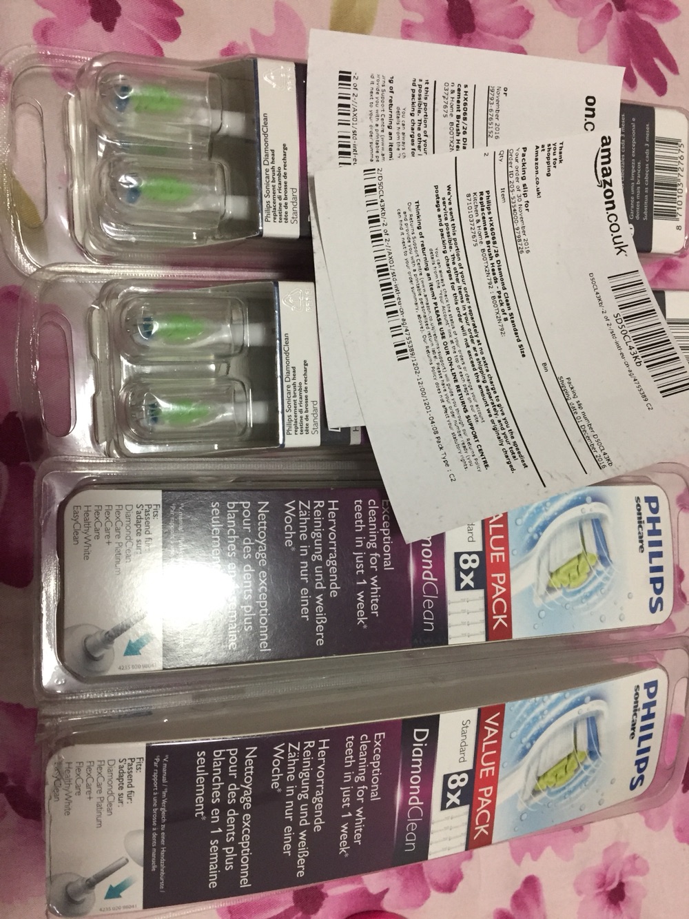 飞利浦v网格牙刷刷头hx6068/26网格刷头白色/黑色pvc护角布墙钻石图片