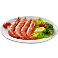限地区:海买 冷冻阿根廷红虾 L2 40-50只 2kg 1