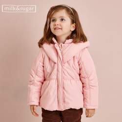 milk&sugar 粉色女童甜美棉服外套 69元包邮_