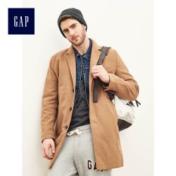 GAP 盖璞 465555-1 W2 纯色优质毛呢大衣 54