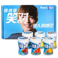 【京东超市】益达(Extra)水果口味56g*6瓶装京